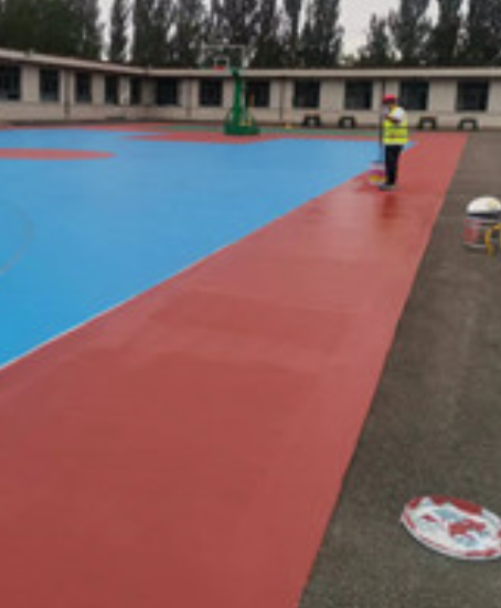 五寨旧篮球场地面改造翻新整改   